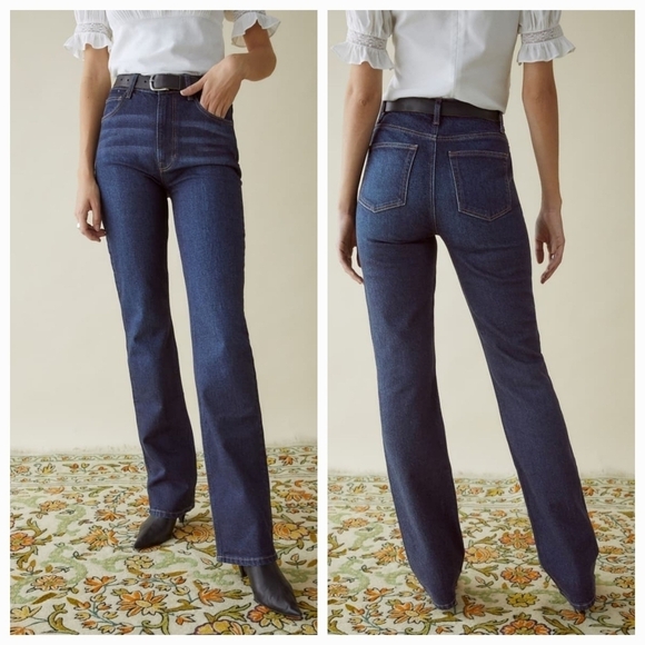 Reformation Peyton High Rise Bootcut Jeans in Aegean size 30 NWT - Picture 3 of 10